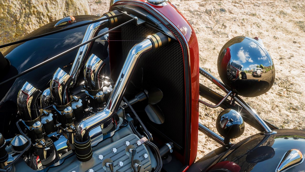 forza horizon 5 engine swaps a cars engine bay in the desert