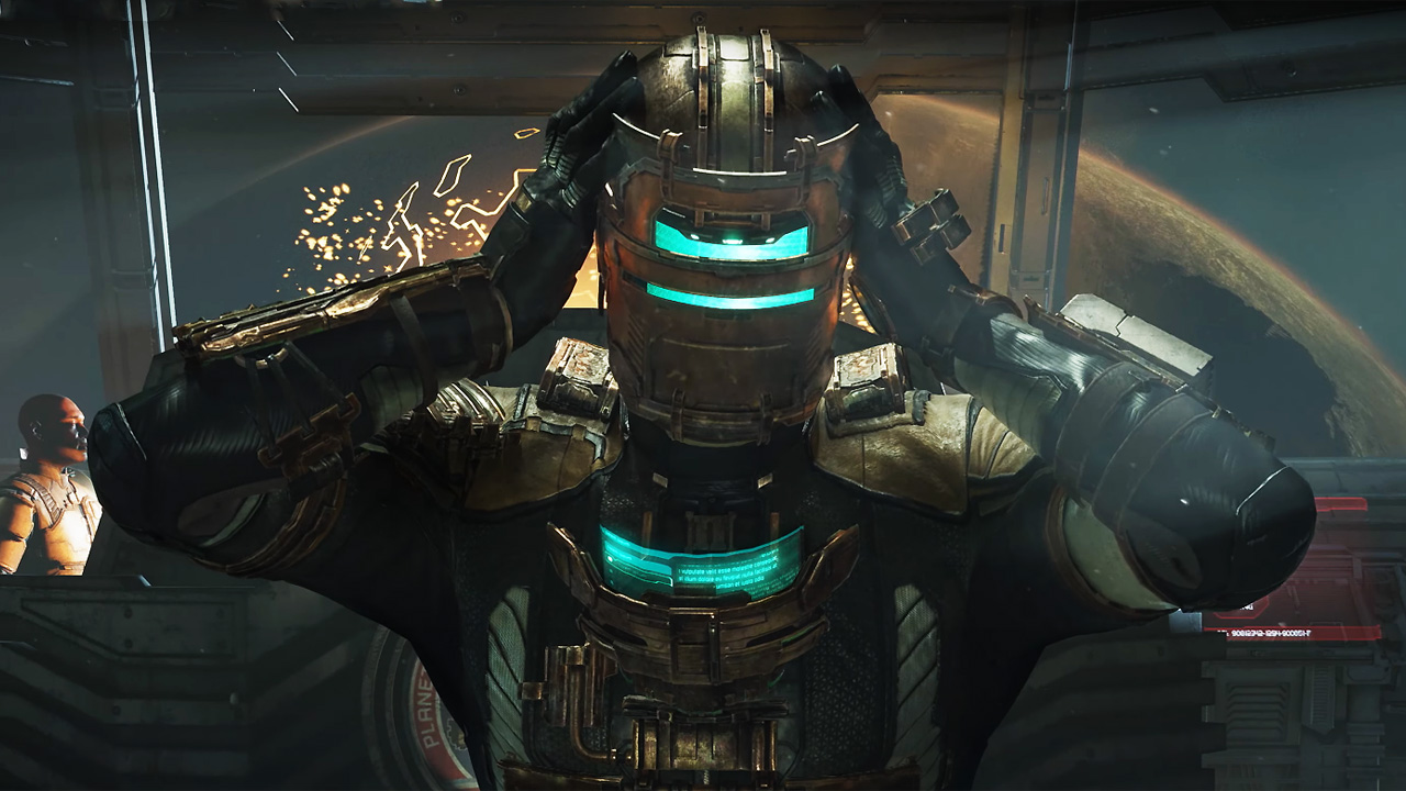Dead Space remake suit locations explained Isaac with hands on helmet