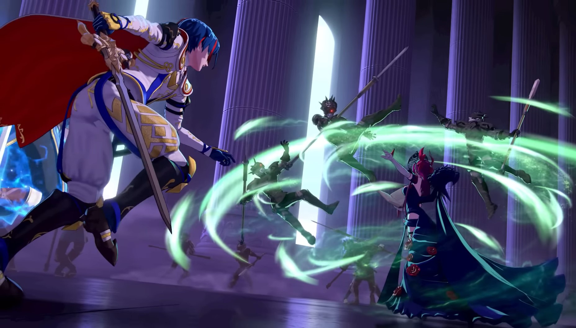 Fire Emblem Engage endgame character in combat