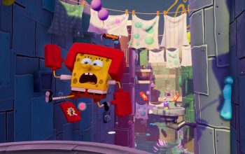Spongebob SquarePants The Cosmic Shake review Spongebob running away