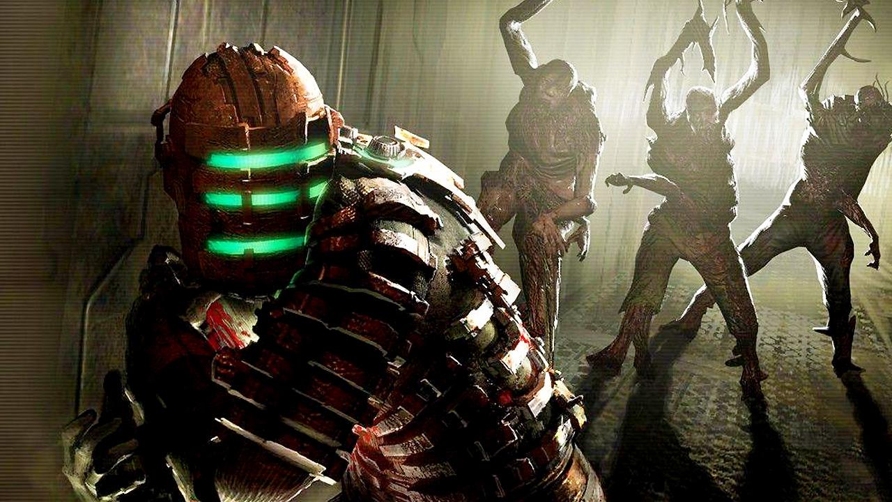 Dead Space remake stasis prototype - three necromorphs chasing Isaac