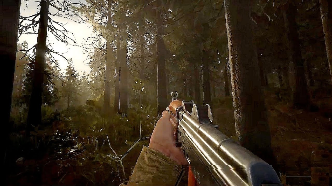 Sons of the Forest zipline - how to get the rope gun player holding gun