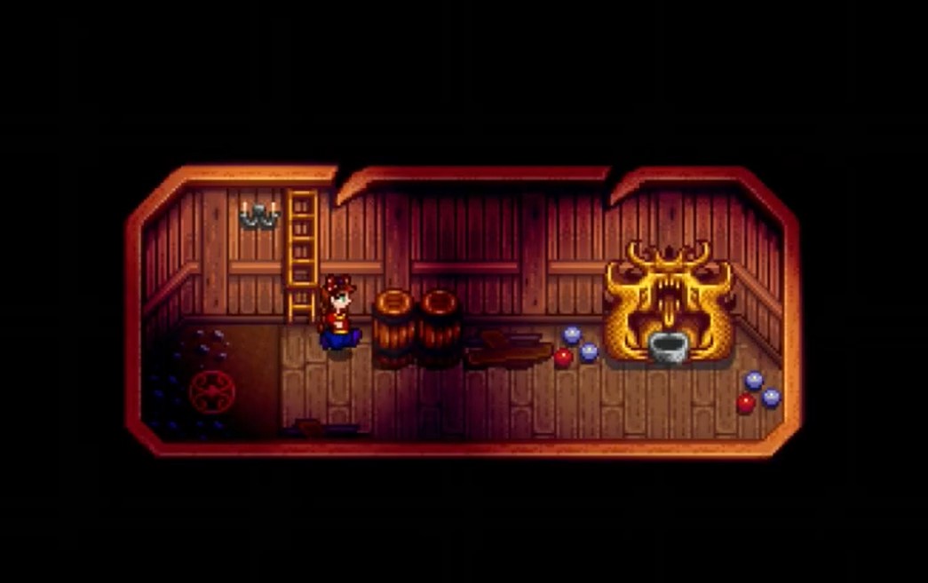 Can you change your name in Stardew Valley - player approaching shrine