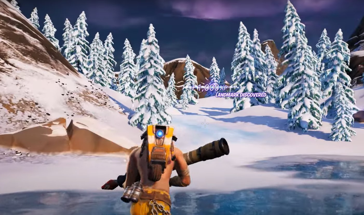 Where is frosty firs in Fortnite - location of landmark