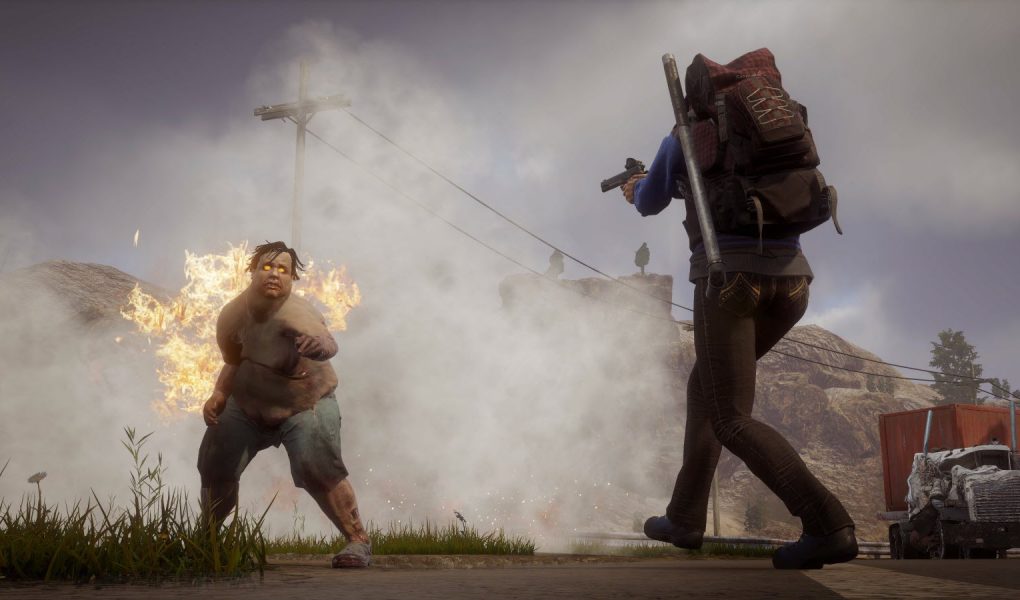 State Of Decay 2 crossplay explained - shooting zombie