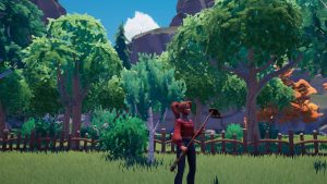 How to get more housing slots in Palia - player holding a hoe to plot a field.