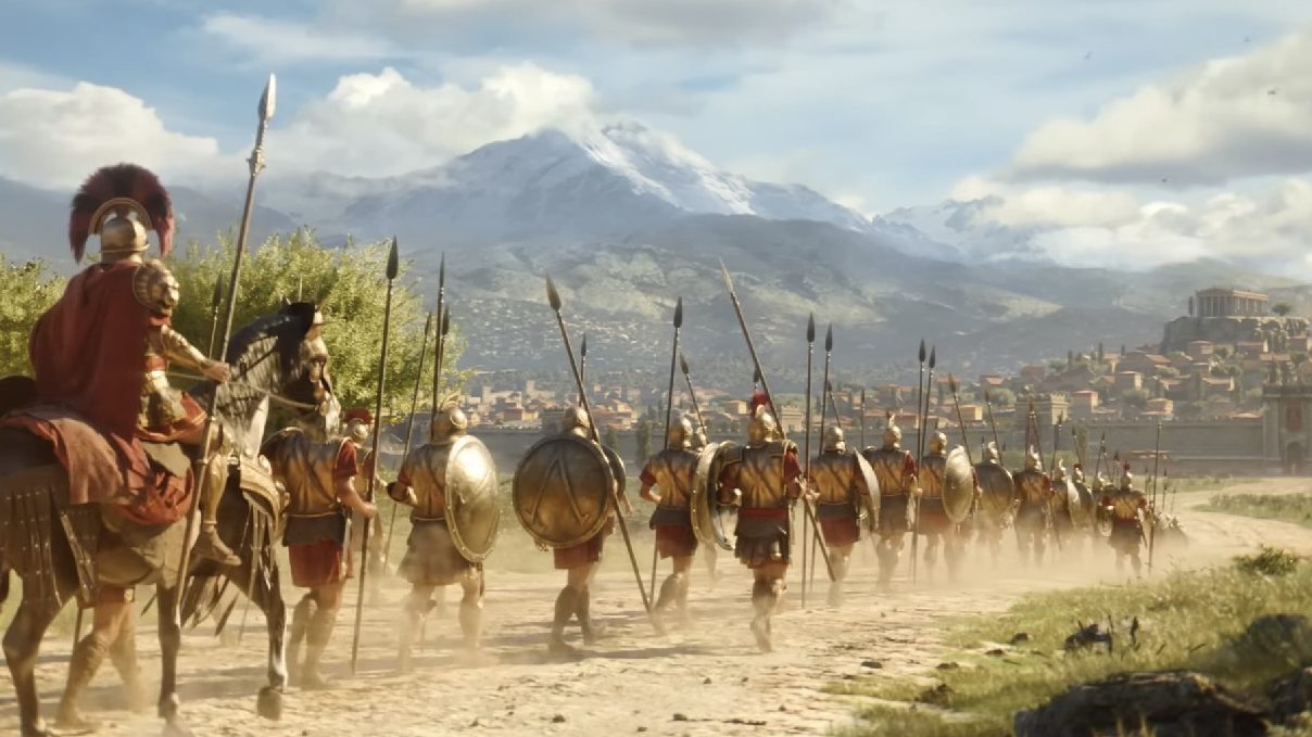 titan quest 2 release date soldiers marching towards athens