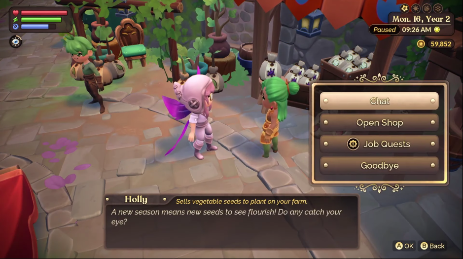 Fae Farm Crops guide – how to get them all Characters talking to each other