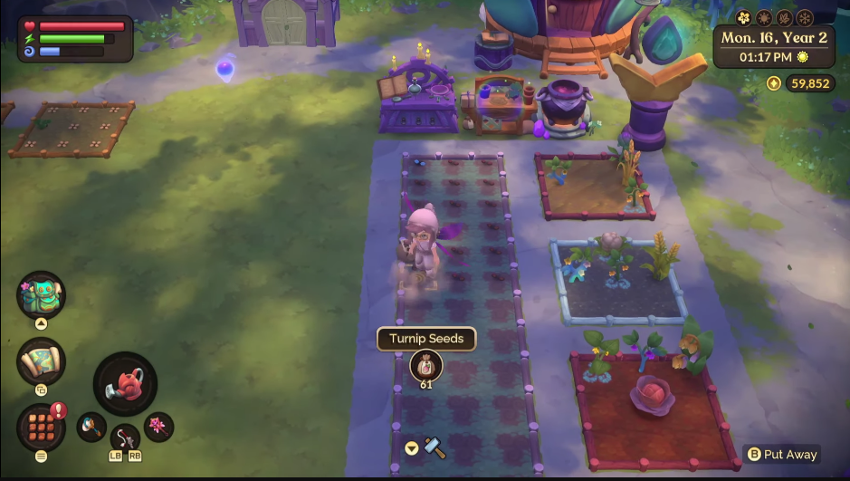 Fae Farm Crops guide – how to get them all Character planting seeds
