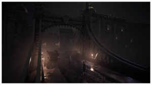 Lies of P phone riddles locations and answers Characters standing on a bridge