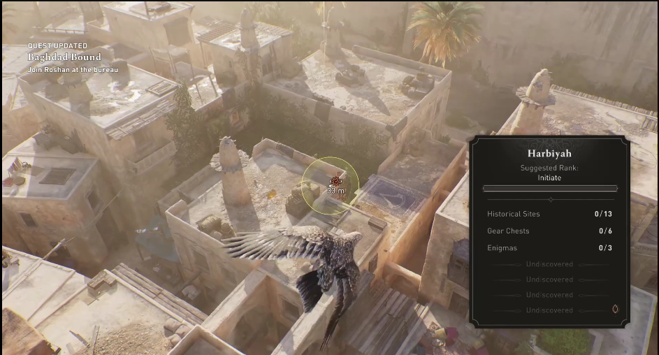 Assassin's Creed Mirage Hidden Ones Bureau location - where to find Eagle flying in the air
