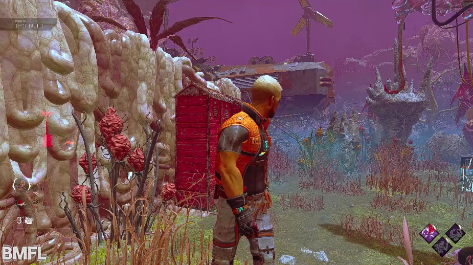 Dead by Daylight - Gabriel Soma Character looking at a red shelter