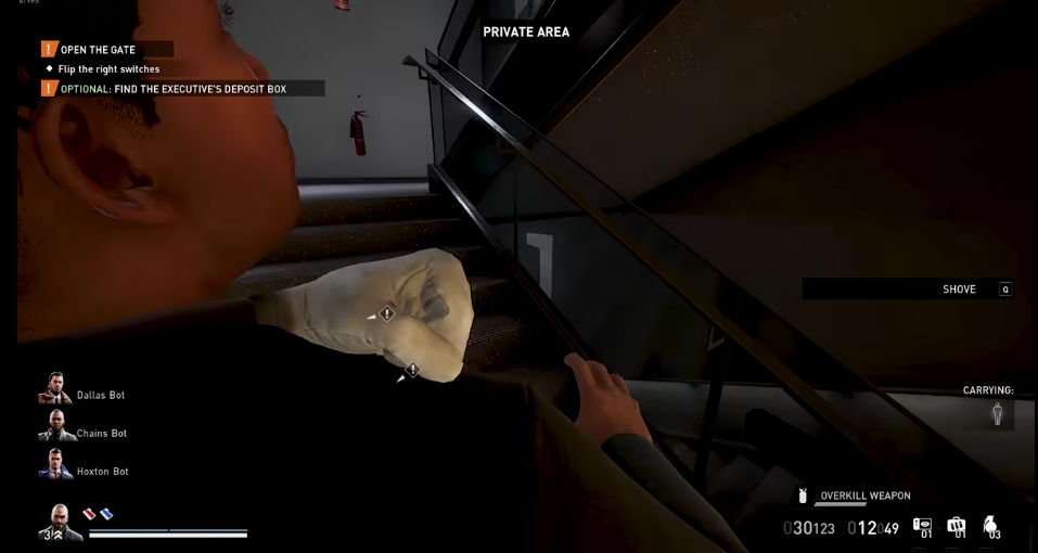 Payday 3 - bank heist stealth guide Character choking another character
