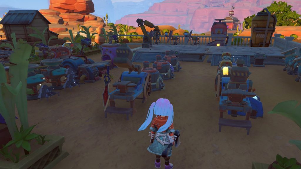 My Time at Sandrock review - all crafting stations.