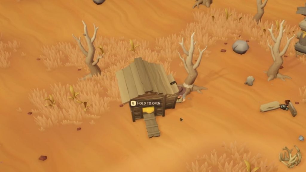 How to catch chickens in Don't Die in the West - interact and use the chicken coop.