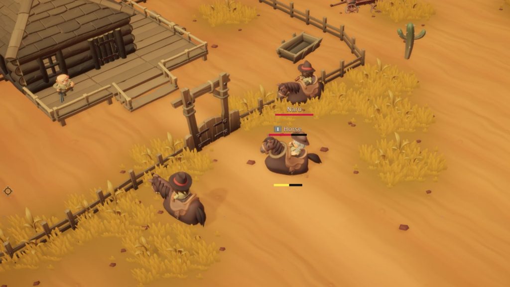 Don't Die in the West review - bandits outside Frank's ranch.