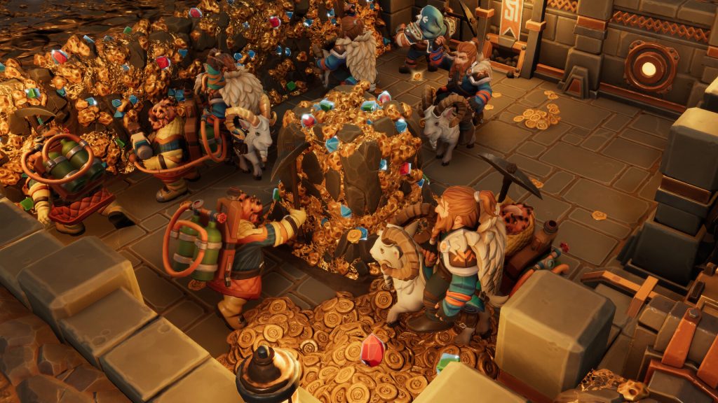 Dungeons 4 coop - looting a gold vault in Dungeons 4.