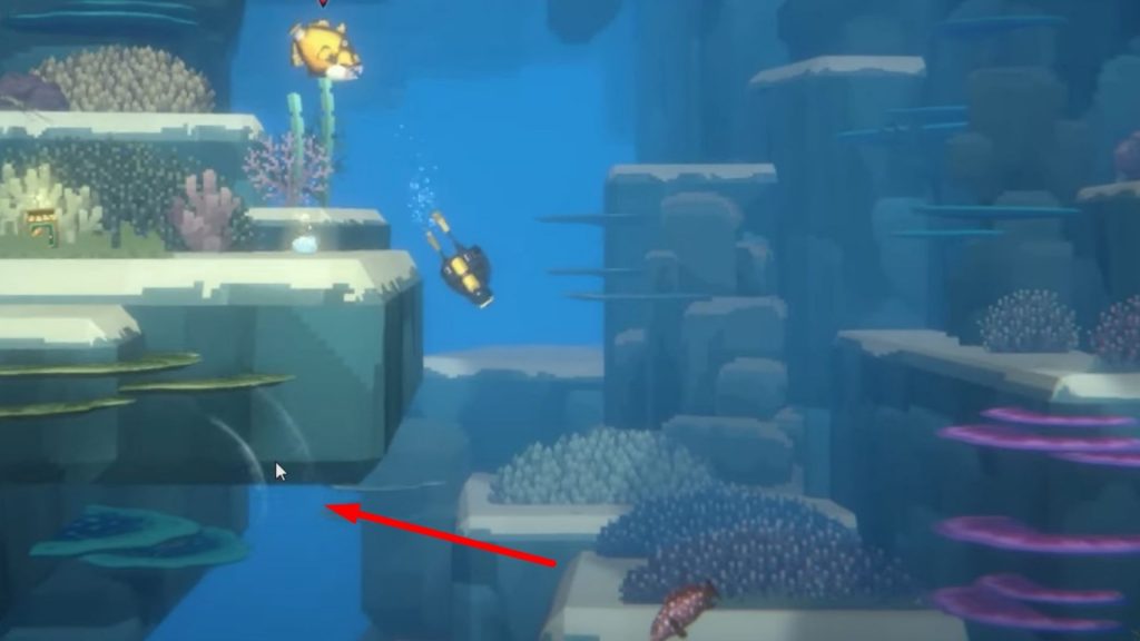 Dave the Diver baby whale quest - look for these sound waves to find the baby whale.